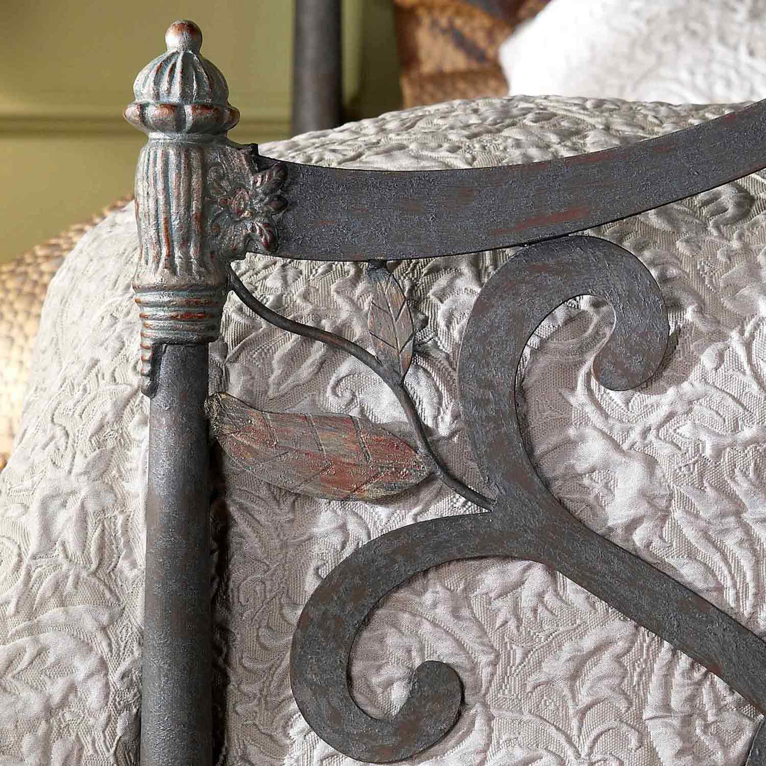 Laurel Iron Bed by Wesley Allen - Image 6